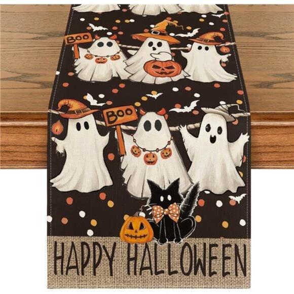 Halloween Table Runner, - Picture 1 of 6